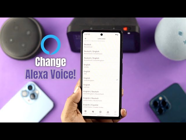 how to change alexa voice