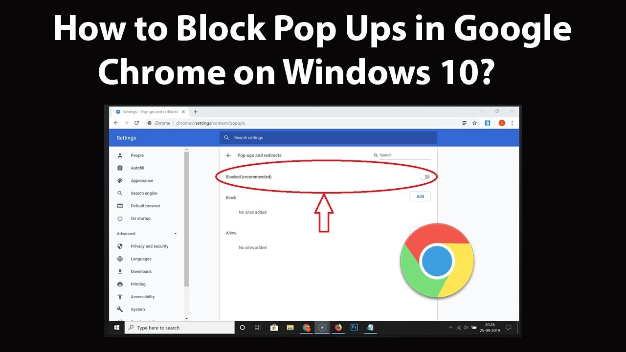 how to stop google chrome pop ups