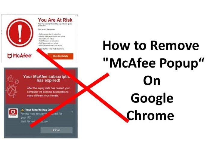 how to stop mcafee pop ups