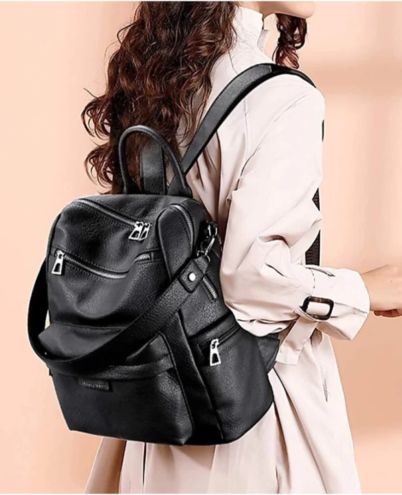 leather laptop backpack for women