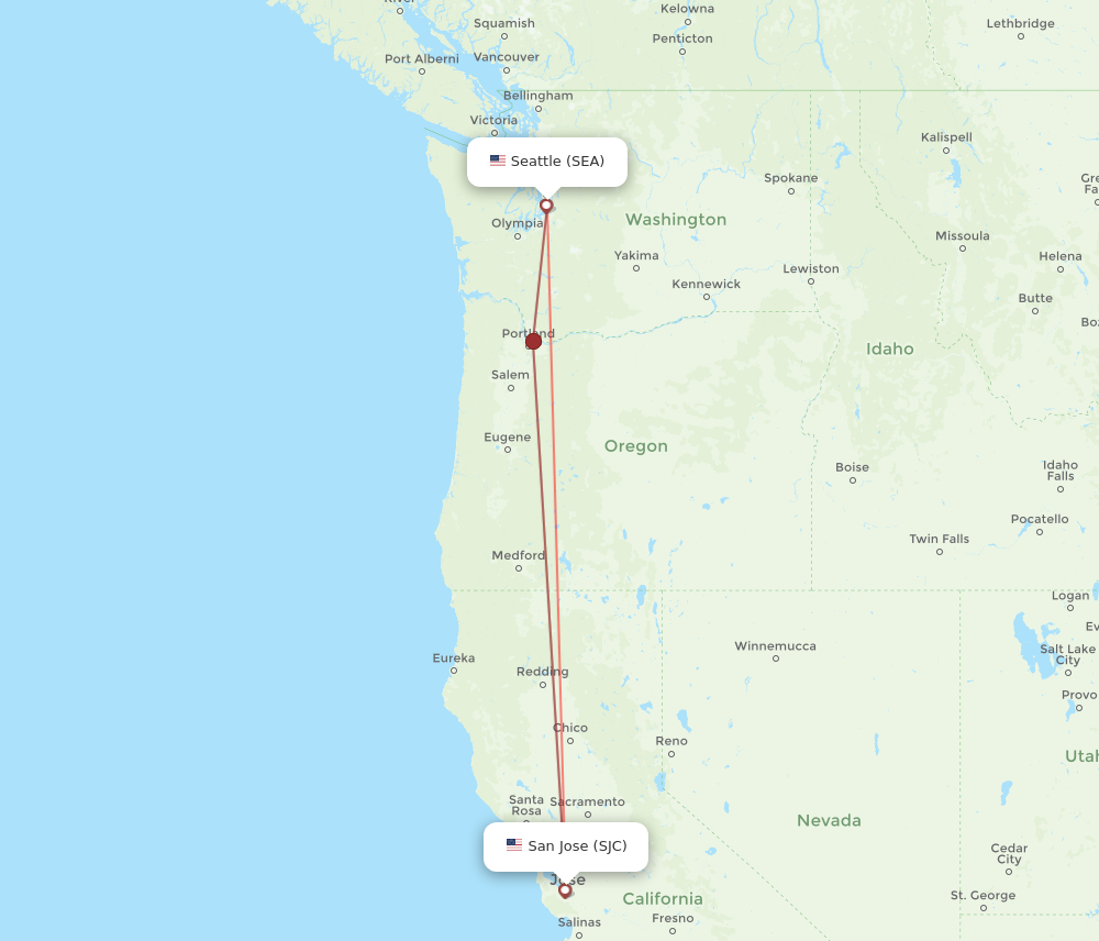 san jose to seattle