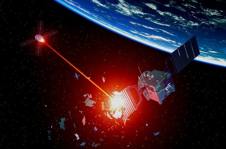 satellites from space debris