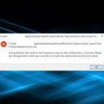 Fixing the Side by Side Configuration is Incorrect Error side by side configuration is incorrect