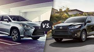 toyota highlander vs. lexus rx