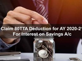 what is 80tta deduction