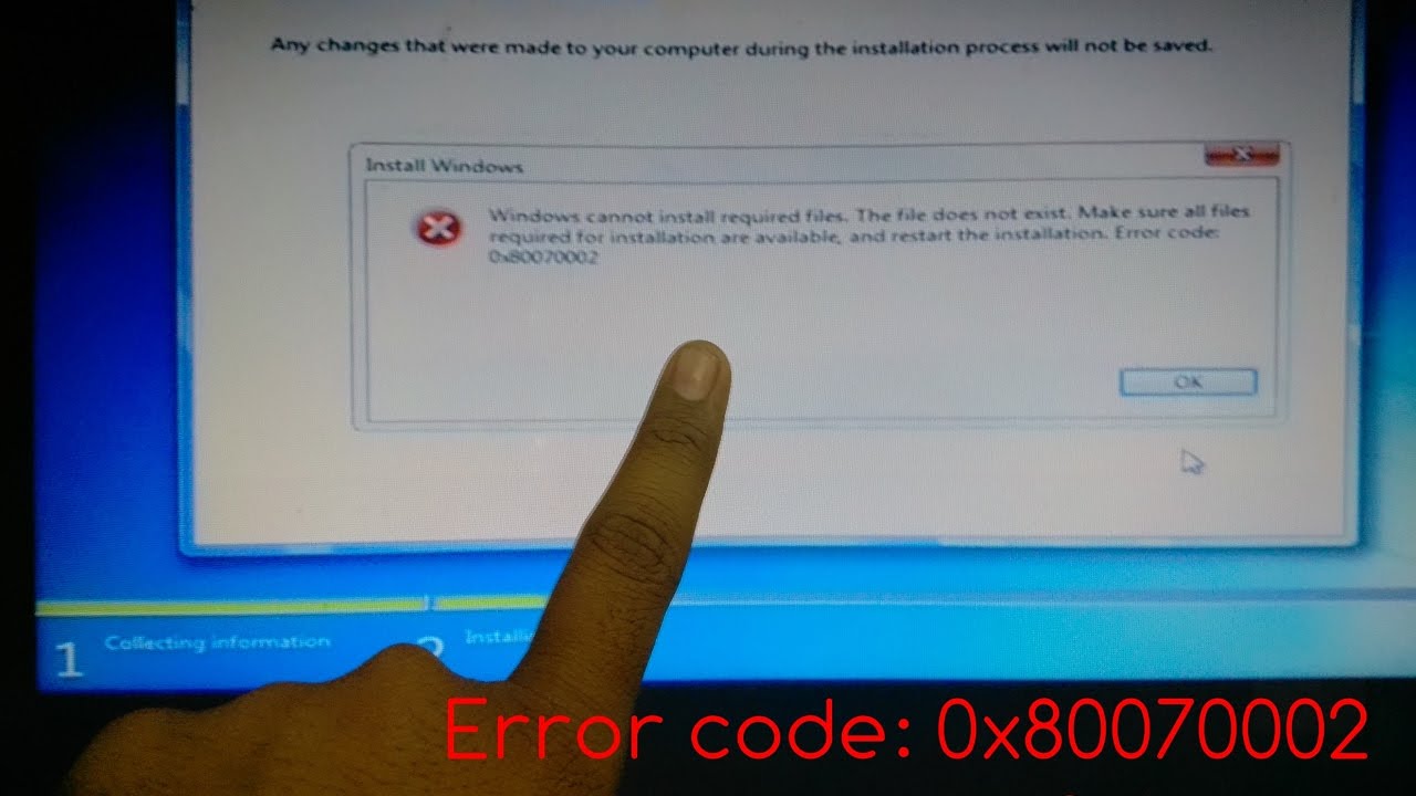 what is error 0x80070002