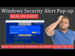 windows defender security warning