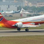The first two ARJ21 aircraft in the cargo version entered service in China ARJ21 aircraft