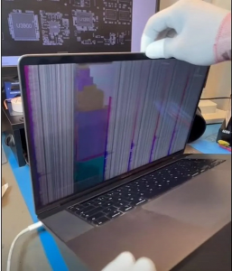 Purple vertical lines: MacBook Pro screens failing due to dust