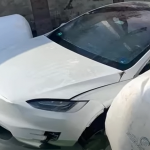 Tesla Model X caught fire underwater. This was caught on video Tesla Model X