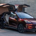 Alternative to Tesla Model Y. GAC Aion Hyper HT presented with gullwing doors Tesla Model Y