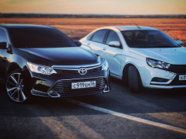 Toyota Camry to Lada Vesta