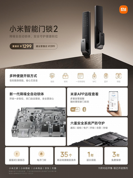 Xiaomi's latest smart lock