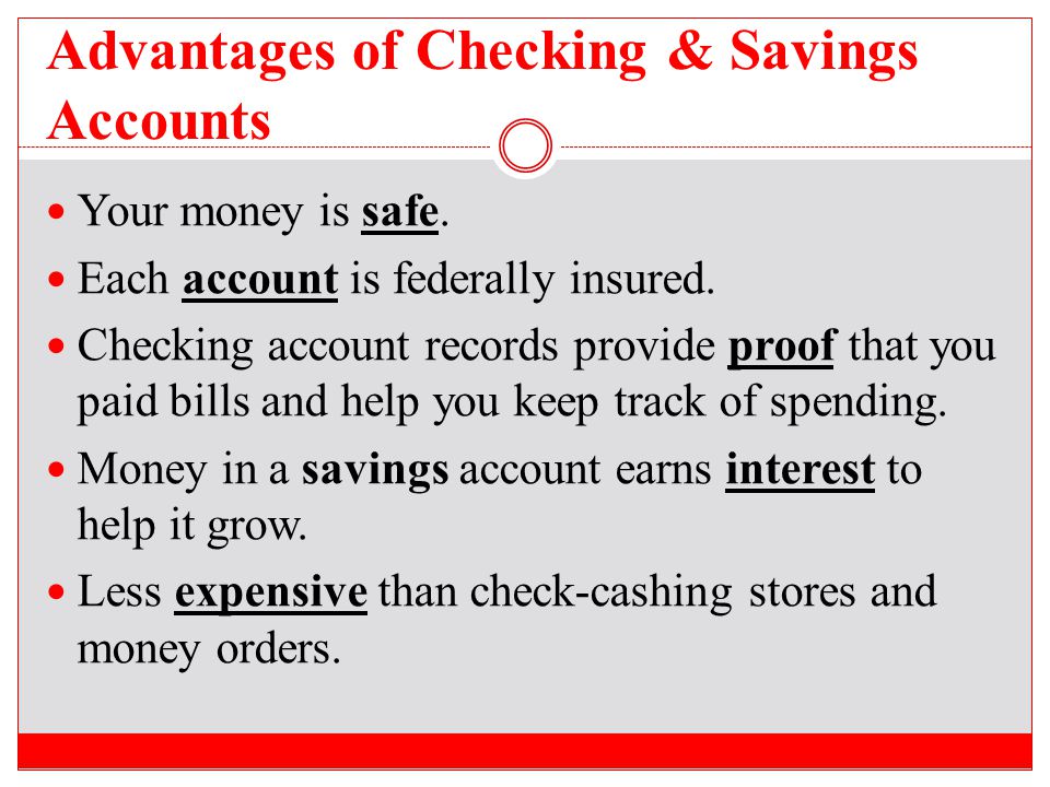 benefits of having a savings account