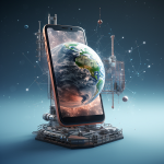 A satellite phone that is indistinguishable from a regular smartphone. satellite phone