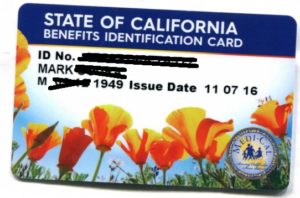 state of california benefits identification card login