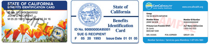 state of california benefits identification card replacement