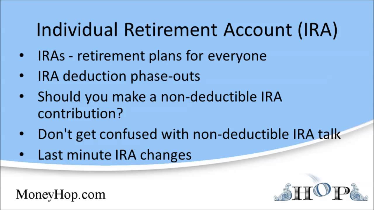 tax benefits of an ira