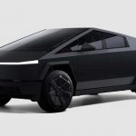 Tesla Cybertruck can be black or white. Tesla Cybertruck