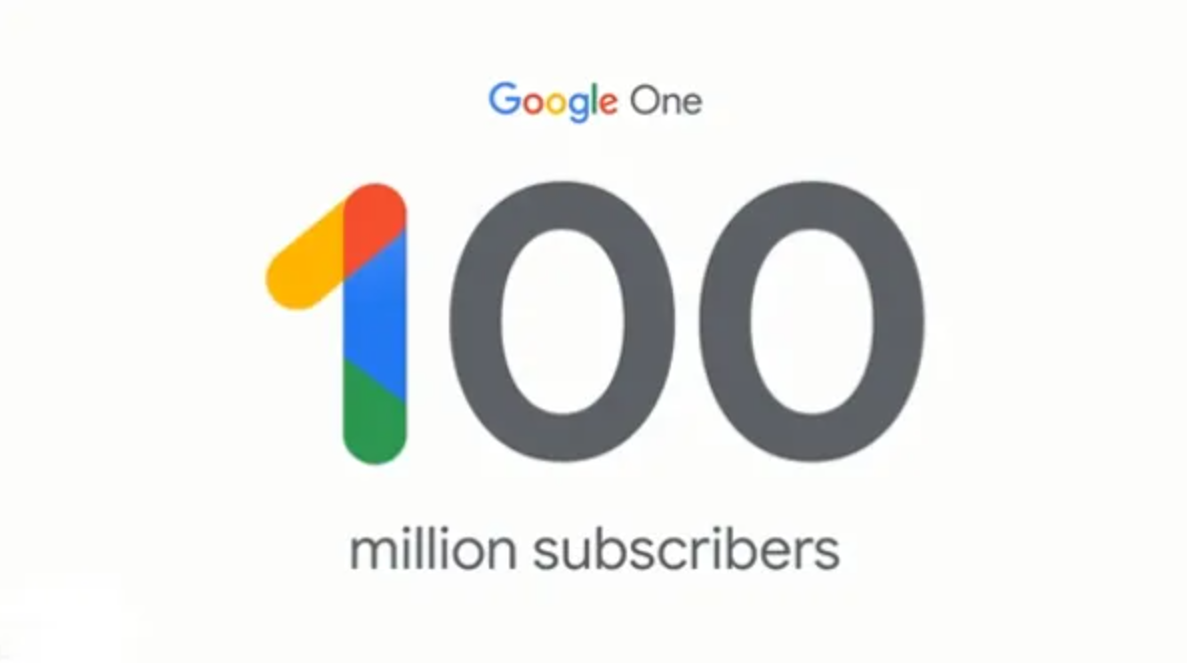 Google One Subscription Crosses 100 Million