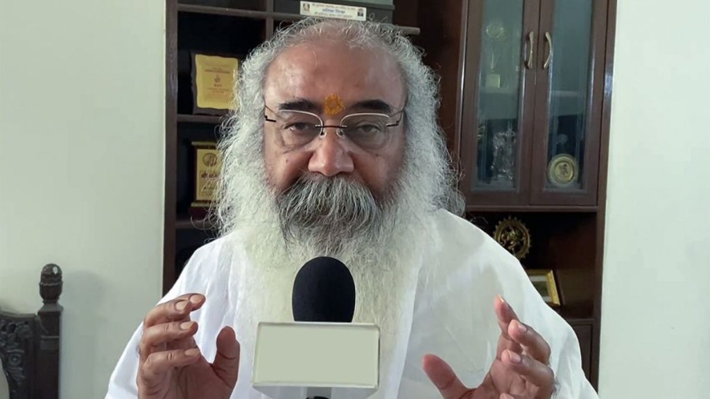 Acharya Pramod Krishnam, recently expelled from the Congress Party