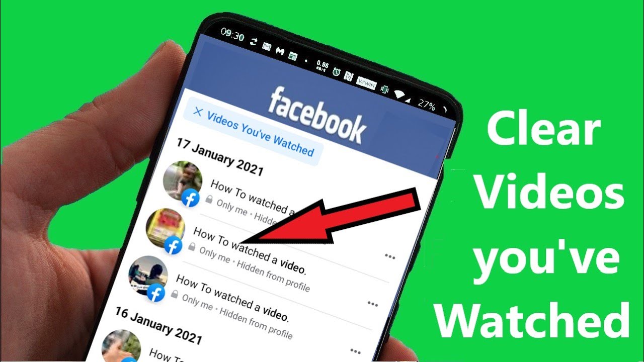 How to Delete Facebook Watch History