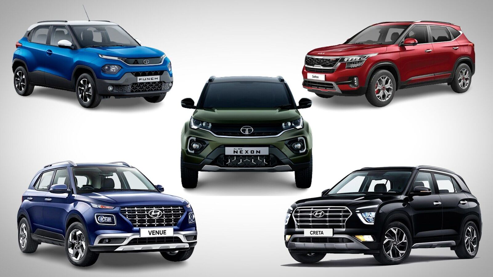 Nexon and Punch Dominate Indian SUV Sales