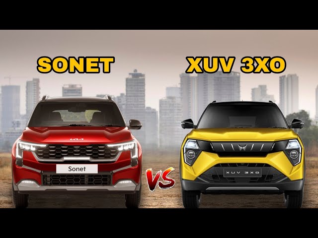 Mahindra XUV 3XO vs Kia Sonet