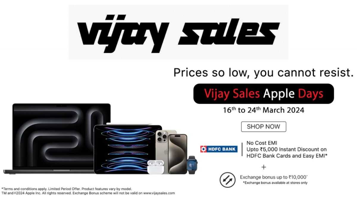 Apple Days Bonanza Hits Vijay Sales