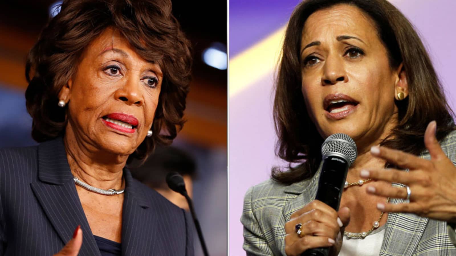 Kamala Harris and Maxine Waters