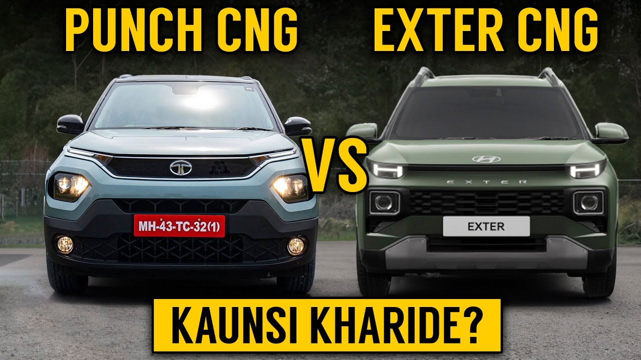 Tata Punch CNG vs Hyundai Exter CNG