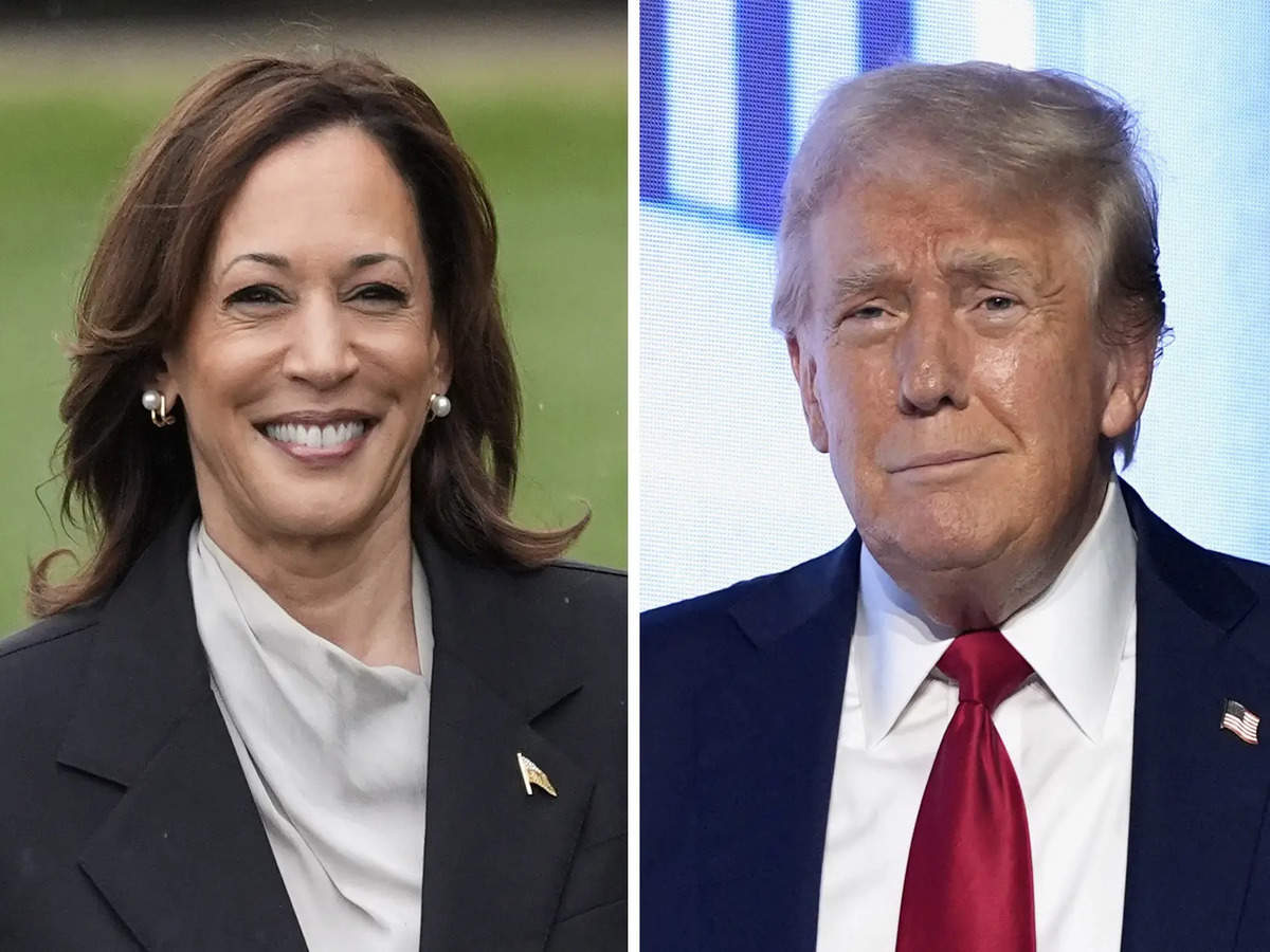 Trump and Harris