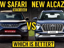 Hyundai Alcazar Facelift vs. Tata Safari