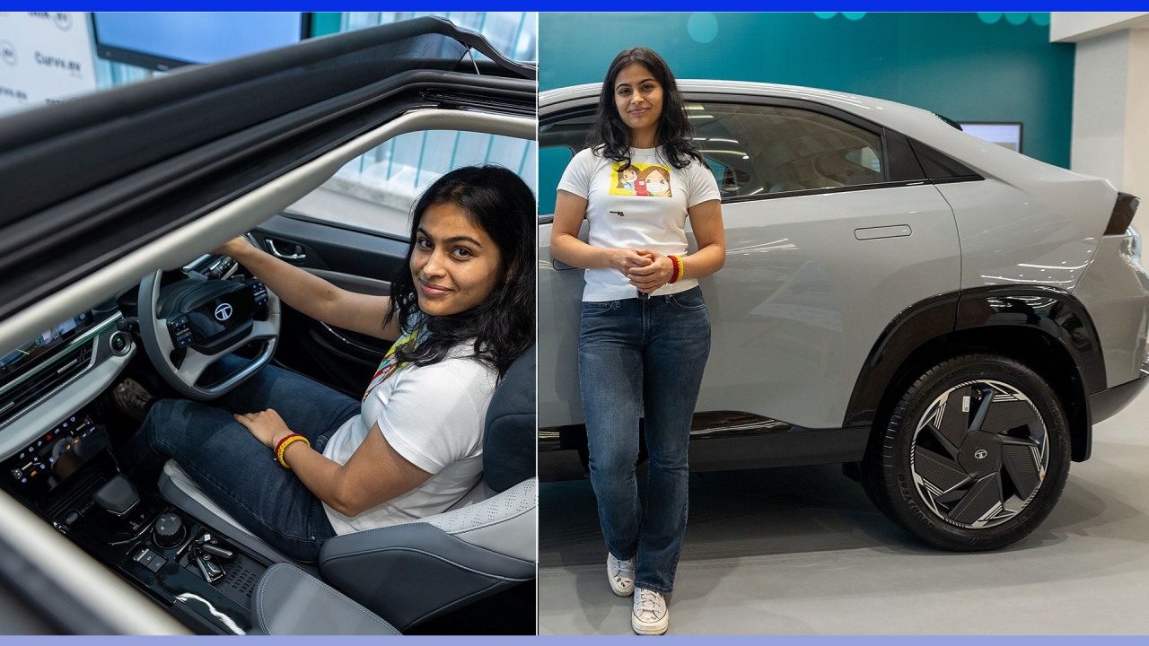 Manu Bhaker Drives Home a Tata Curvv EV