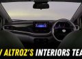 2025 Tata Altroz Facelift Interior Teased