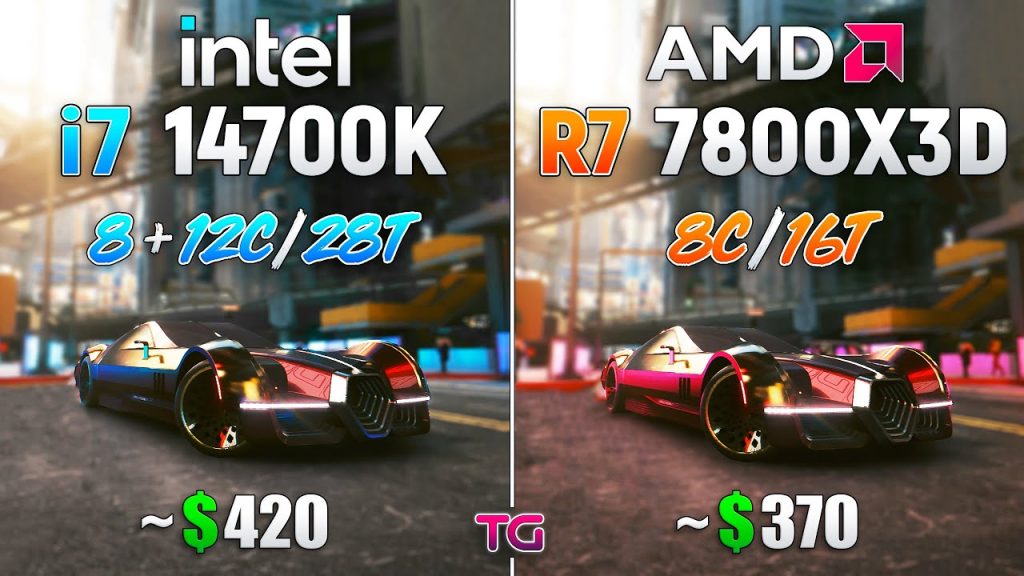 Intel Core i7-14700K vs AMD Ryzen 7 7800X3D