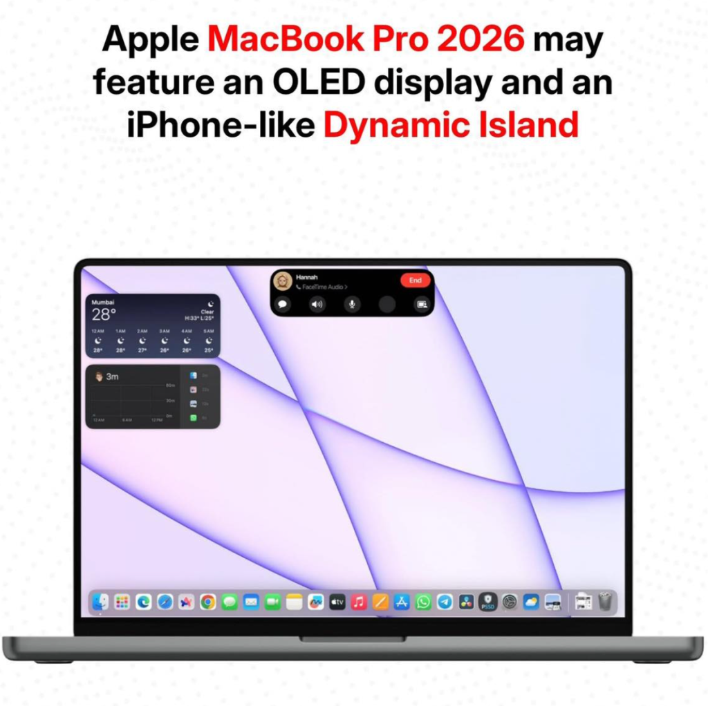 Apple MacBook Pro OLED Dynamic Island